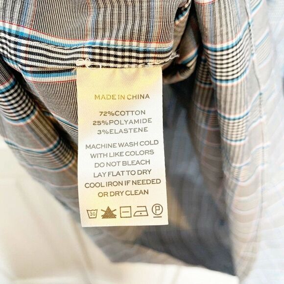 Hill House Athena Gray Blue Plaid Check Puff Sleeve Smocked Mini Nap Dress Small - Picture 8 of 8